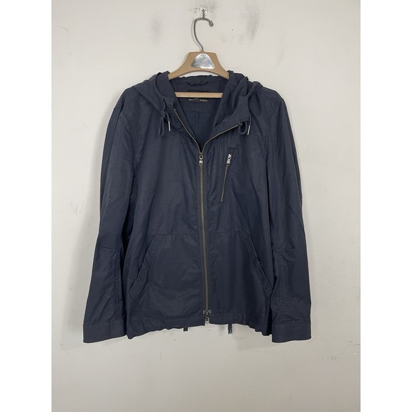 Banana Republic Other - Banana Republic Mens Jacket Large Navy Blue Utility Windbreaker Golf Full Zip